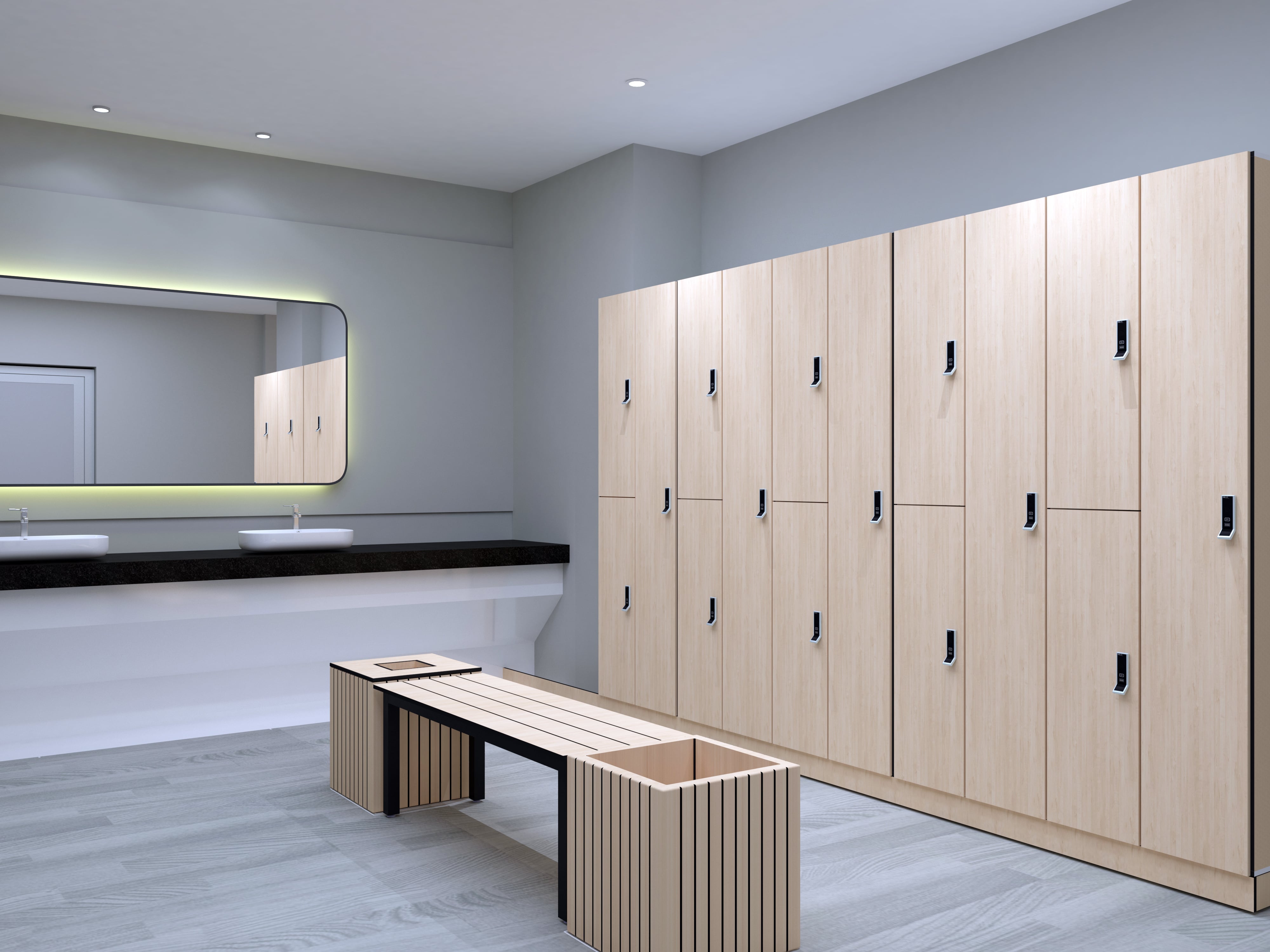 Locker Systems with different lock options