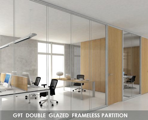 Gibca-Office-Partition-Systems-G9T-Double-Glazed-Frameless-Partitions