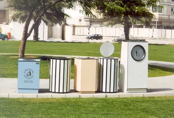 litter bins